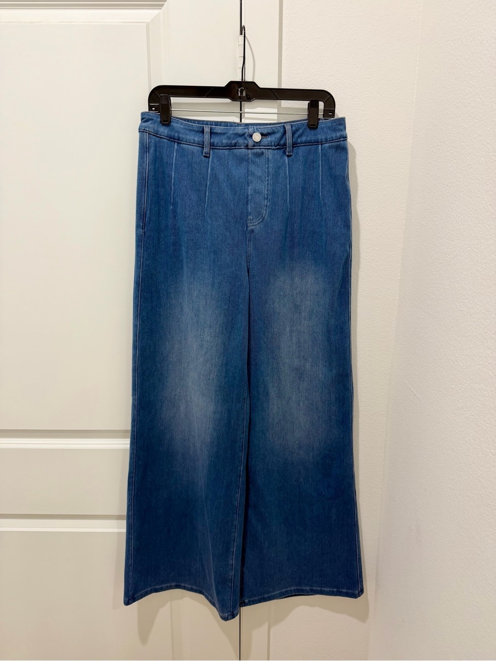 NWT Halara Flex™ High Waisted Tummy Control Wide Leg Casual Jeans with Pockets - Picture 3 of 6
